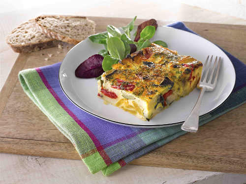 Baked Frittata with Roasted Vegetables