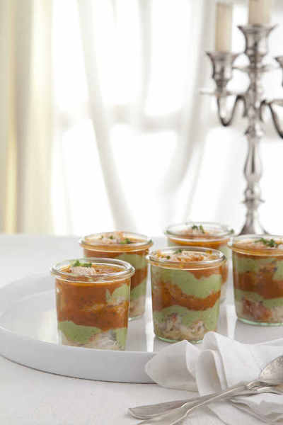 Chilled Crab Trifle
