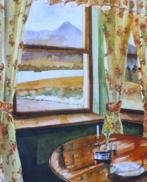 Lough Inagh Lodge Painting