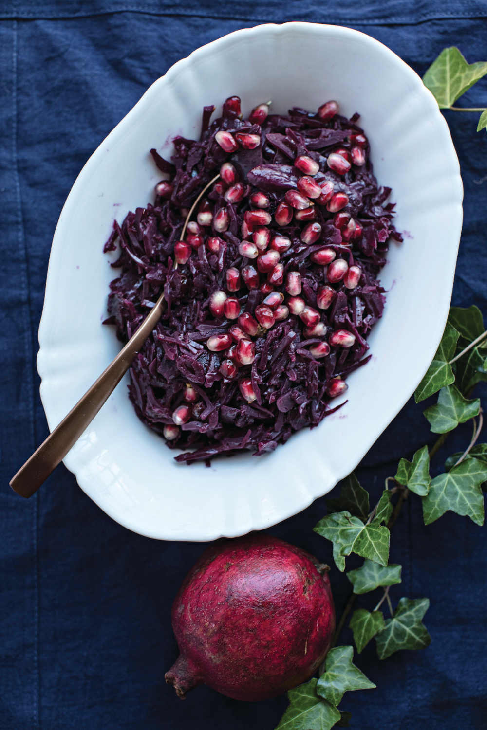 Braised Red Cabbage with Pomegranate