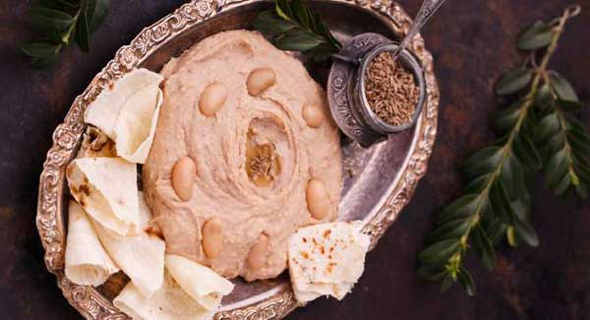 Ottolenghi’s Garlic Spiced Farinata with Whipped Butterbeans