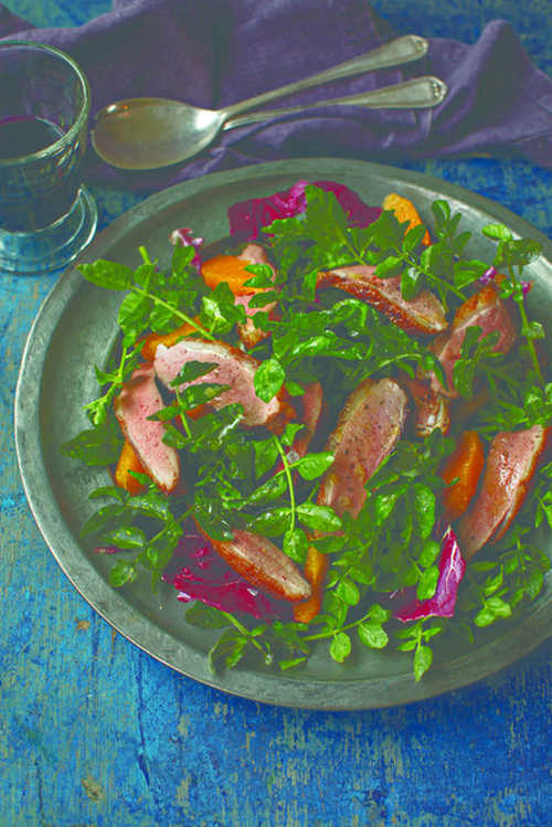 Rory O’Connell’s Grilled Duck Breast with a Salad of Oranges, Watercress and Radicchio