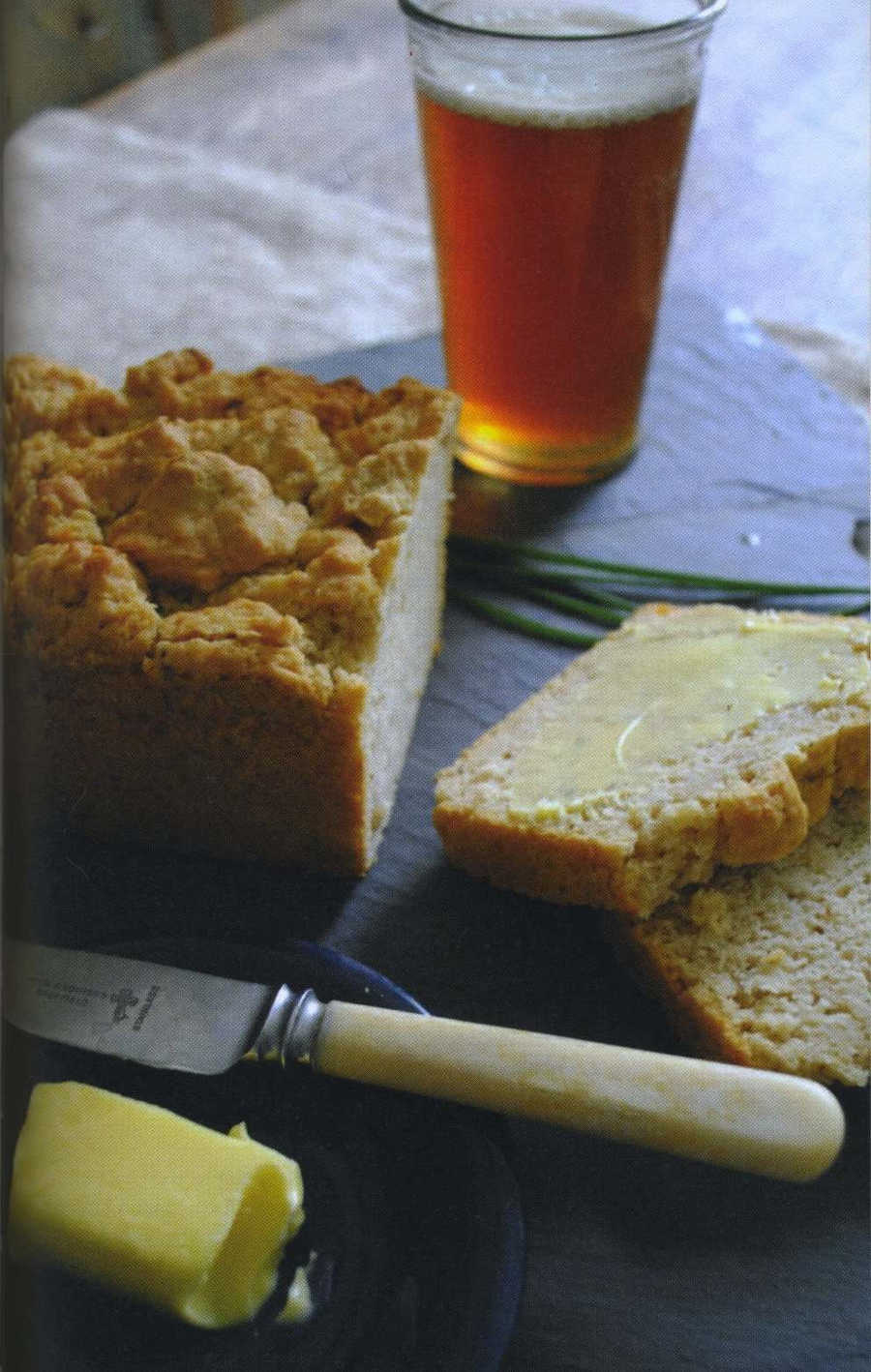 Cheddar, Chive and Red Ale Bread
