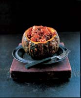 Beef Stew with Squash, Sweetcorn & Chilli from COOKING WITH PUMPKINS AND SQUASH by Brian Glover with photography by Peter Cassidy (9.99 in UK)