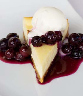 Baked Derryvilla Farm Blueberry Cheesecake