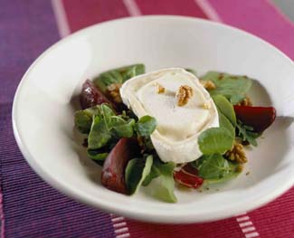 Beetroot, Goats Cheese and Walnut Salad