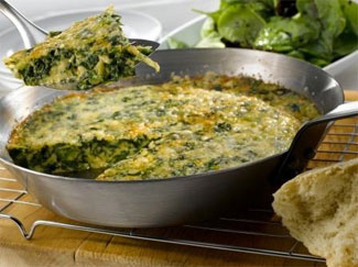 Green Frittata with Sea Spinach Salad