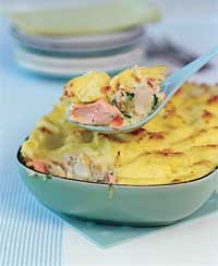 Creamy Fish Pie with Prawns Recipe - From Tide to Table by Georgina Campbell