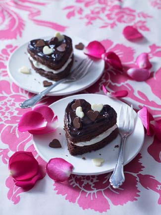 Mini Amaretto Chocolate Hearts