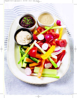 Crudites with White Bean Dip from Rachel Allen's Home Cooking