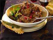 Beef Casserole with Cranberries and Port