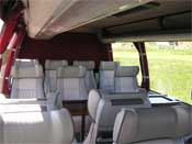Golf Ireland Package Travel - Interior of one of the buses