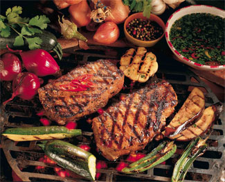 Steak with Summer Grilled Vegetables