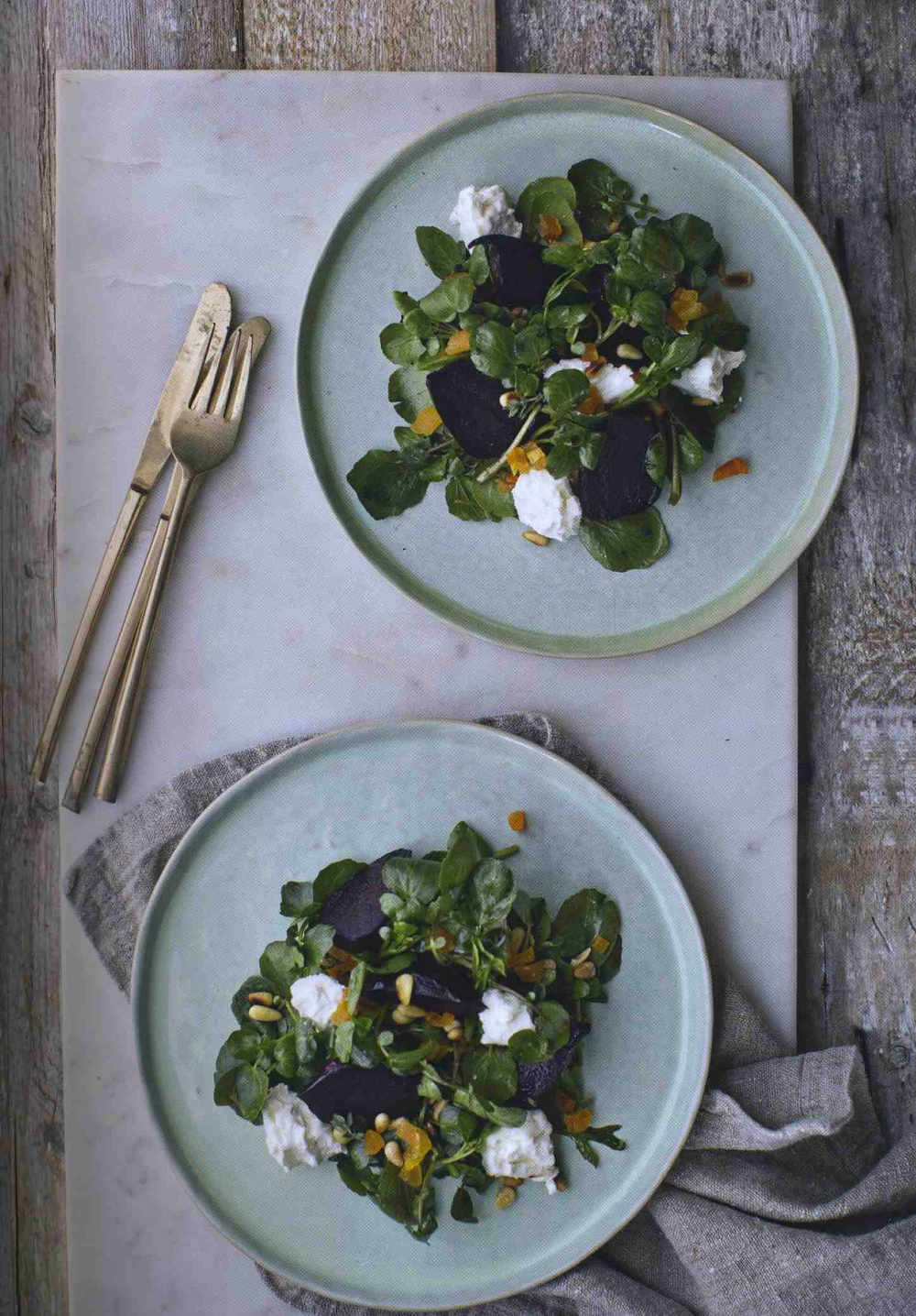 Roasted Beetroot, Feta and Watercress Salad