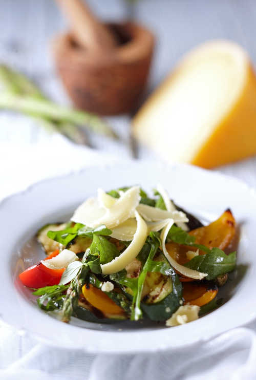 Chargrilled Vegetable Salad with Mature Farmhouse Gouda