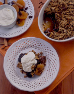 Dried Fruit & Hazelnut Crumble