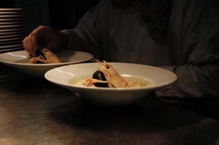 Prawns on the pass at Fairways Restaurant