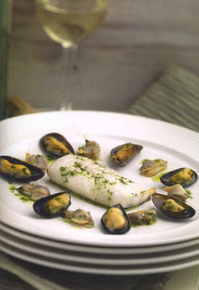 San Pietro con cozze e vongole - John Dory with mussels and clams