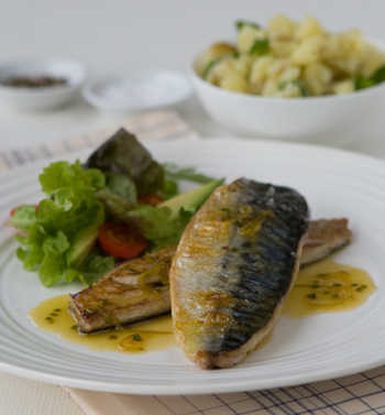 Mackerel with Citrus Dressing