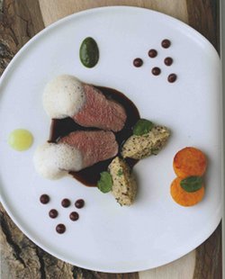 Loin of Venison with Quinoa and Spinach