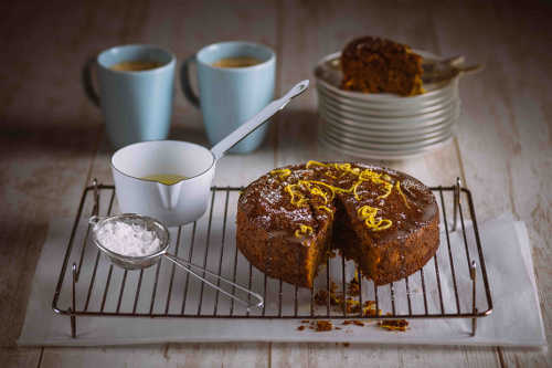 Sticky Ginger Bread Cake with Lemon Drizzle