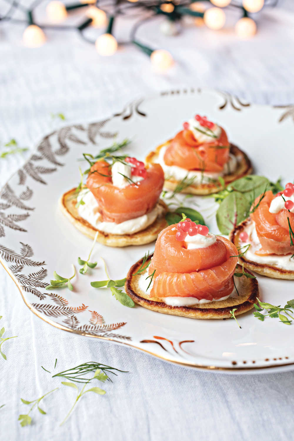 Blinis with Smoked Salmon