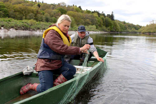 Birgitta in boat