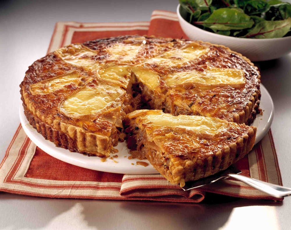 Caramelised Onion and Gubbeen Cheese Tart