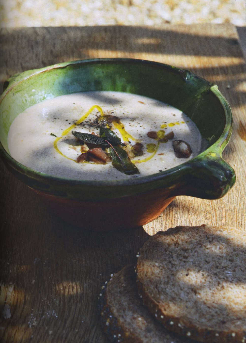 Chestnut and sage soup