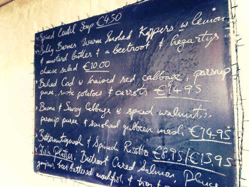 Specials Backboard - Fenns Quay Restaurant