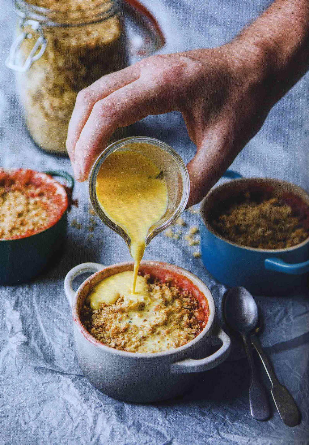 Garden Rhubarb Crumble