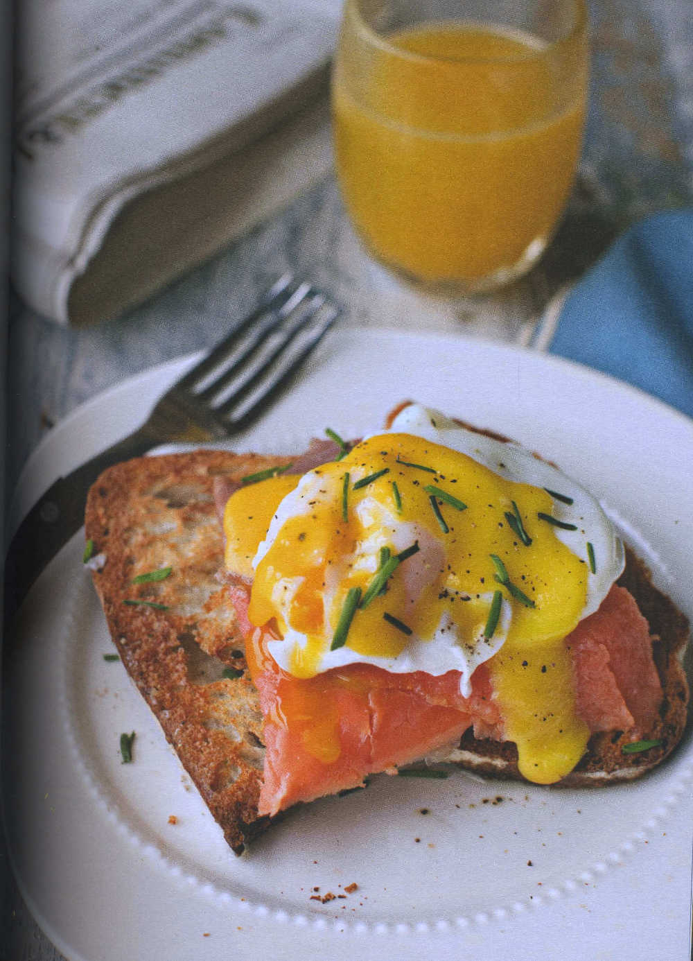 Smoked Trout with Poached Eggs & Hollandaise Sauce