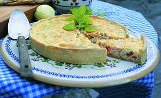 Belvelly Smoked Mackerel and Tomato Tart