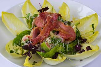 ONeills Dry Cured Bacon salad with figs and an apple & honey dressing