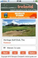 iPhone App for Georgina Campbell Guide Ireland