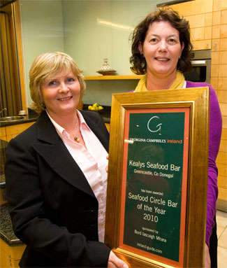 Seafood Circle Bar of the Year 2010 - Kealys Seafood Bar Co Donegal