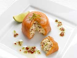 BIM Smoked Salmon and Crab Parcel